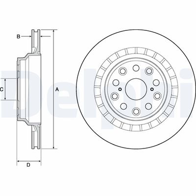 Brake Disc DELPHI BG4685C