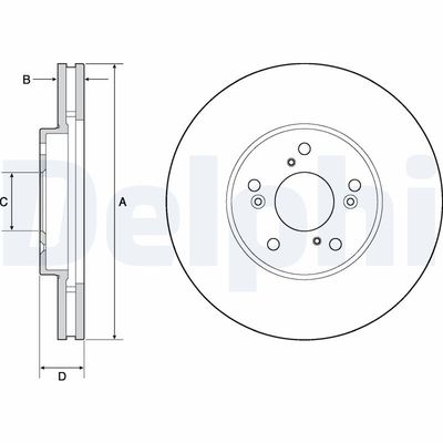 Brake Disc DELPHI BG4687
