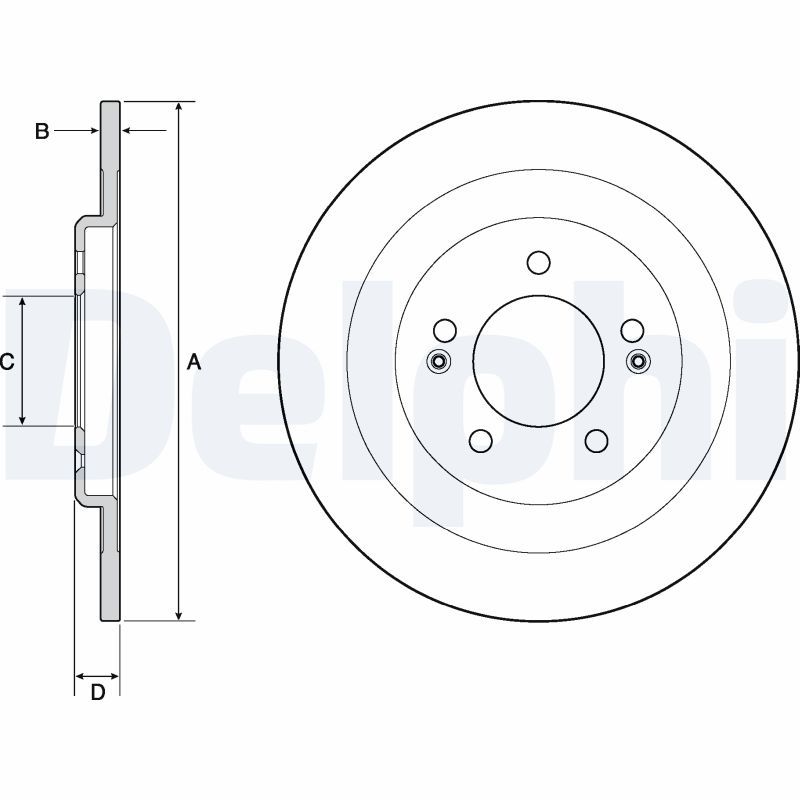 DELPHI BG4688C Brake Disc