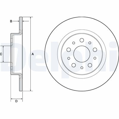 Brake Disc DELPHI BG4690C