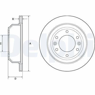 Brake Disc DELPHI BG4692C