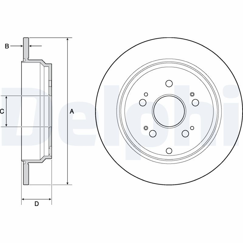 DELPHI BG4694C Brake Disc