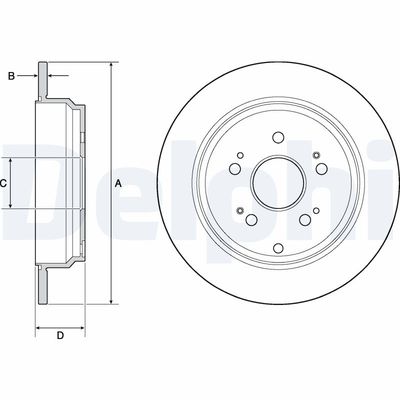 Brake Disc DELPHI BG4694C