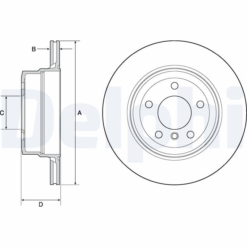 DELPHI BG4695C Brake Disc