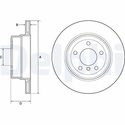 Brake Disc DELPHI BG4695C