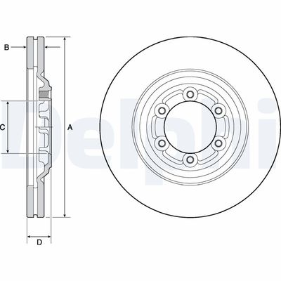 Brake Disc DELPHI BG4697C