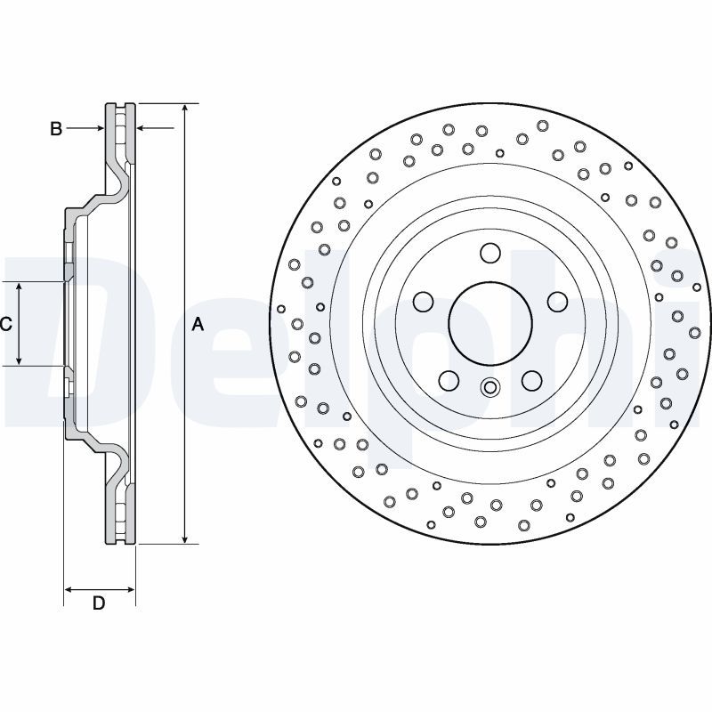 DELPHI BG4699C Brake Disc