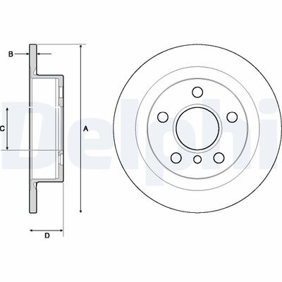 Brake Disc DELPHI BG4706C