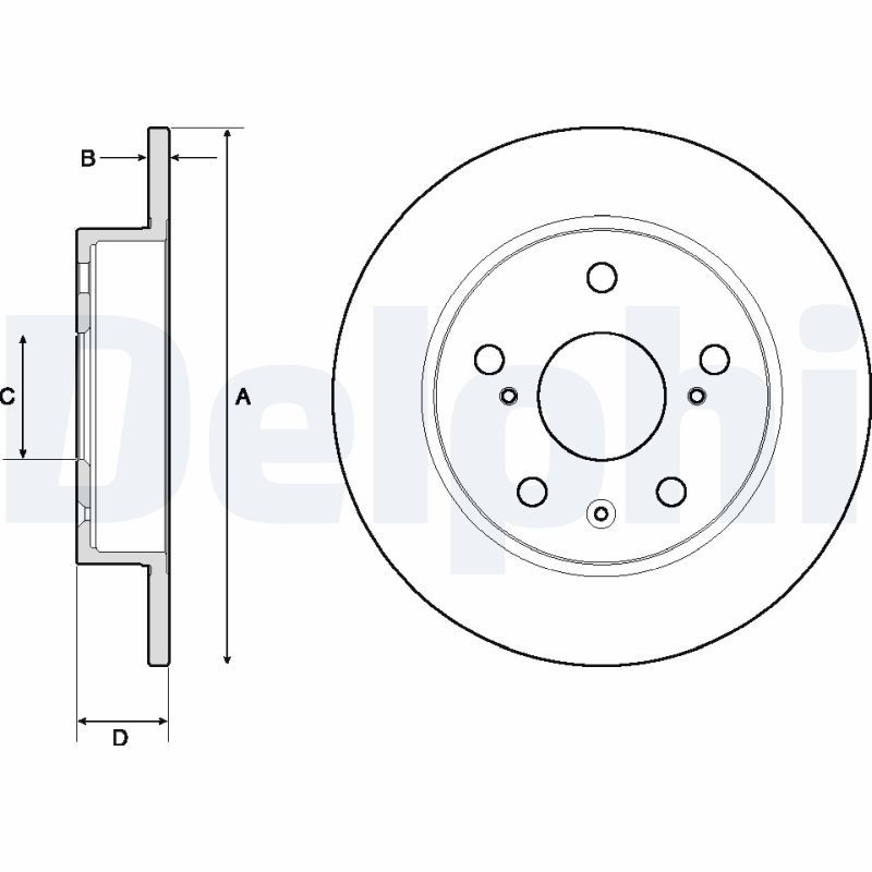 DELPHI BG4709C Brake Disc