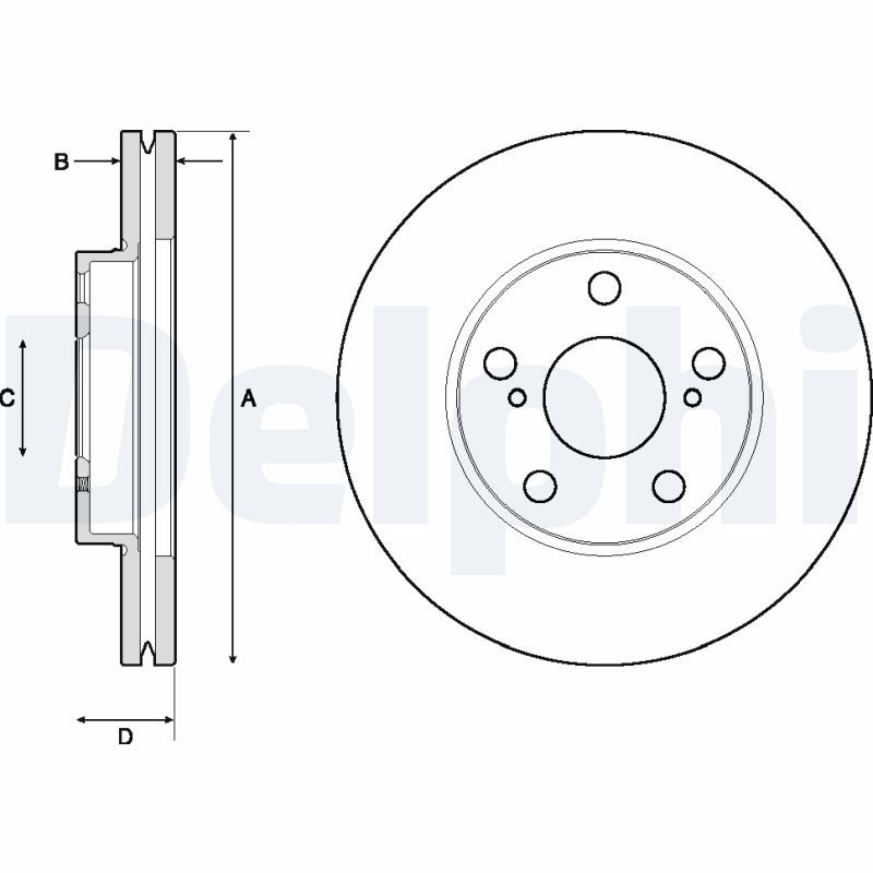 DELPHI BG4711C Brake Disc
