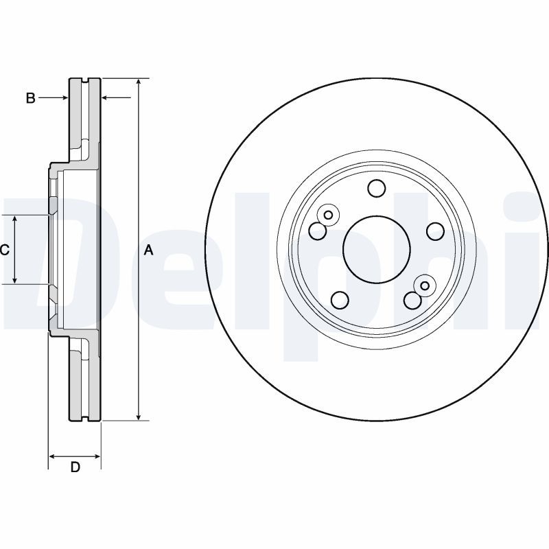 DELPHI BG4746C Brake Disc