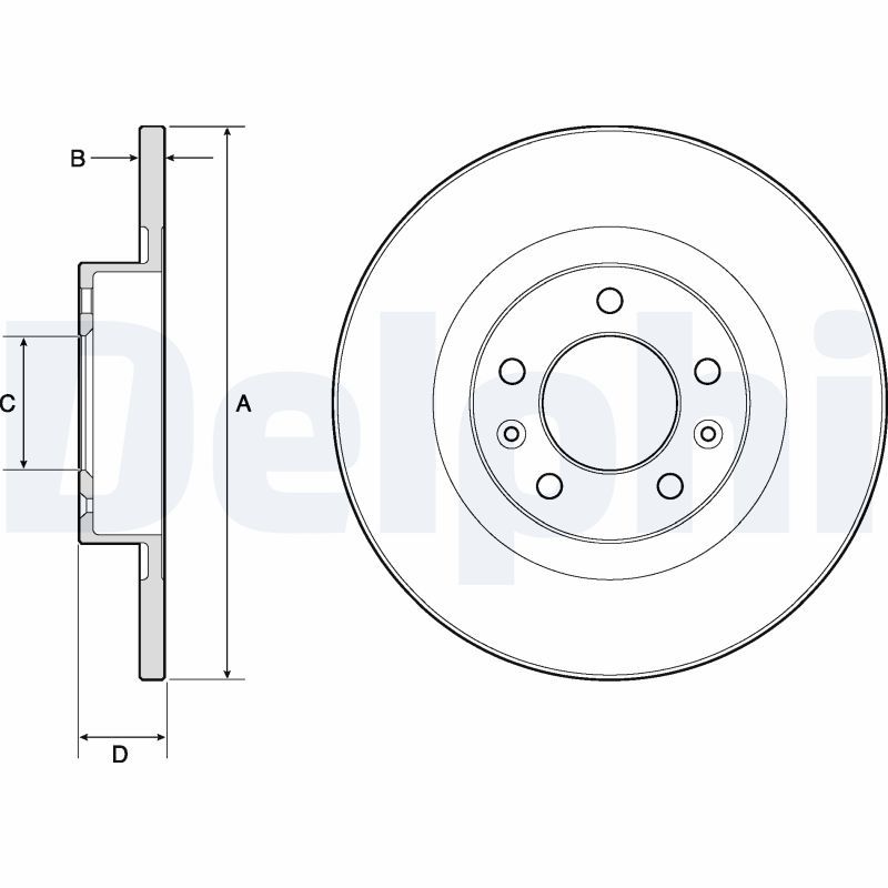 DELPHI BG4748C Brake Disc