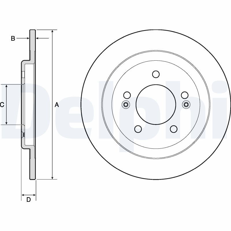 DELPHI BG4749C Brake Disc