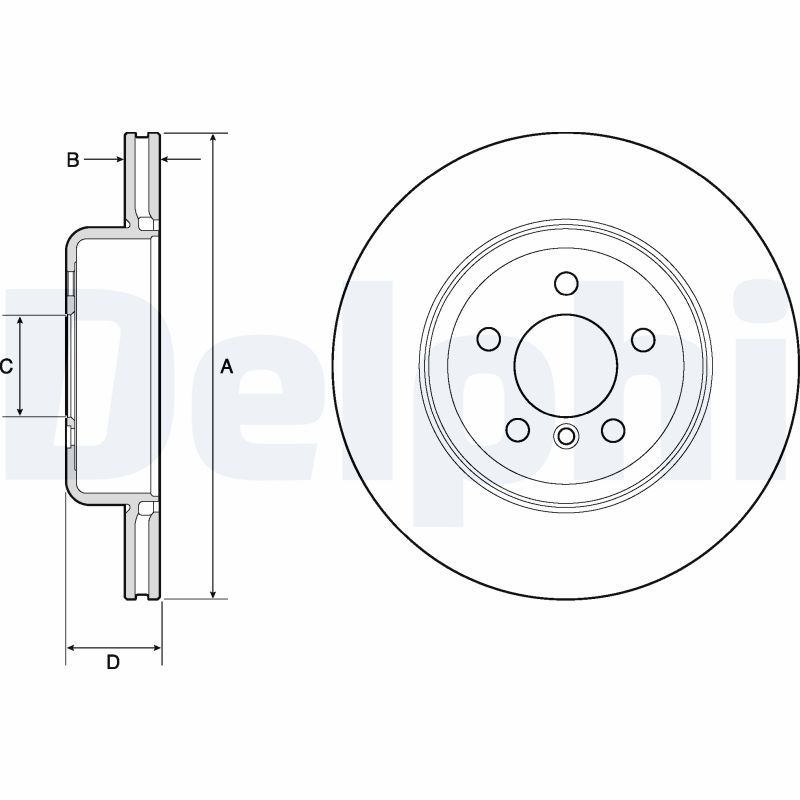 DELPHI BG4752C Brake Disc