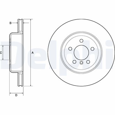 Brake Disc DELPHI BG4752C