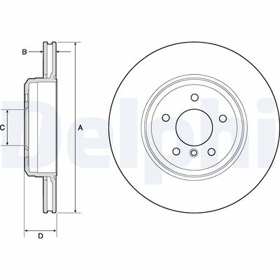 Brake Disc DELPHI BG4753C