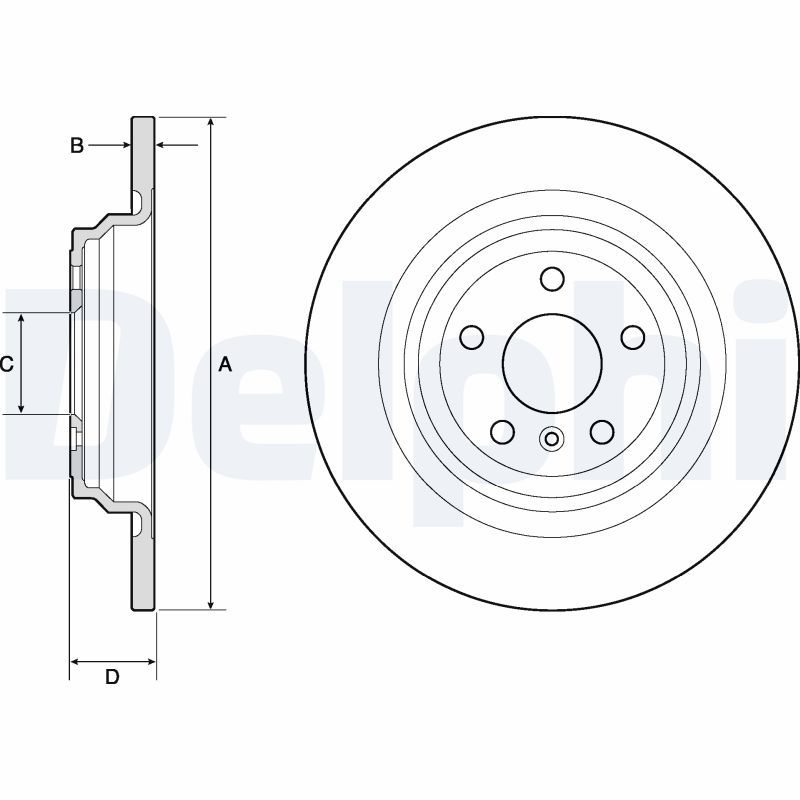 DELPHI BG4754C Brake Disc