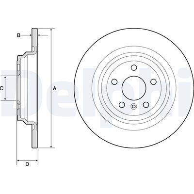 Brake Disc DELPHI BG4754C