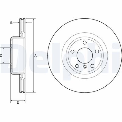 Brake Disc DELPHI BG4755C