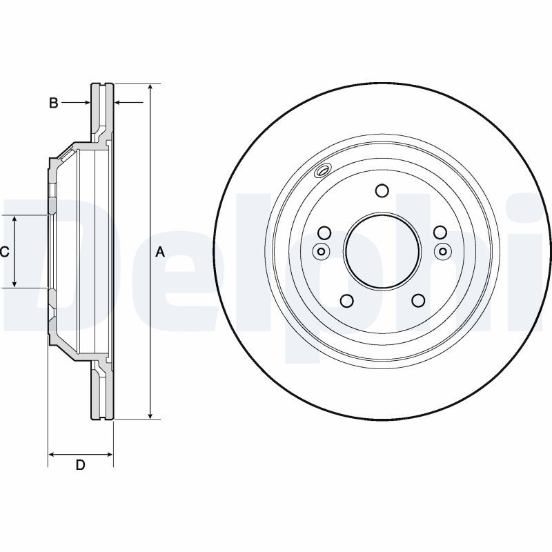 DELPHI BG4756C Brake Disc