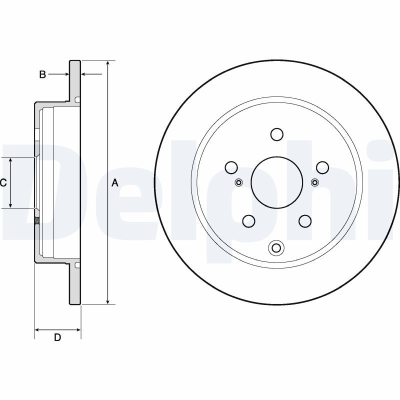 DELPHI BG4757C Brake Disc