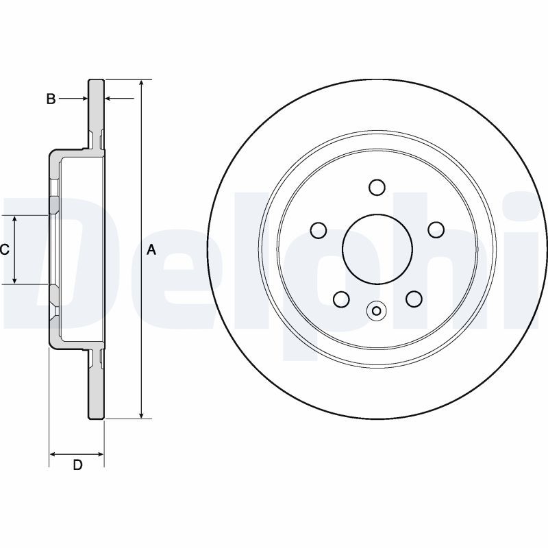 DELPHI BG4760C Brake Disc