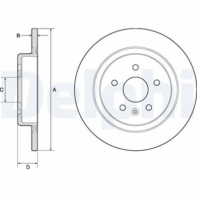Brake Disc DELPHI BG4760C