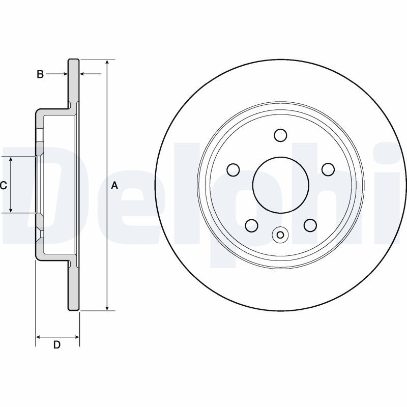 DELPHI BG4761C Brake Disc