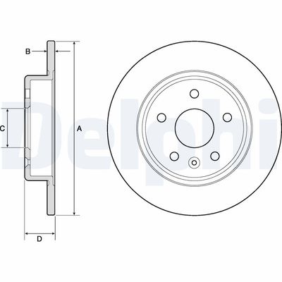 Brake Disc DELPHI BG4761C