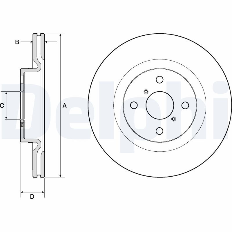 DELPHI BG4762C Brake Disc