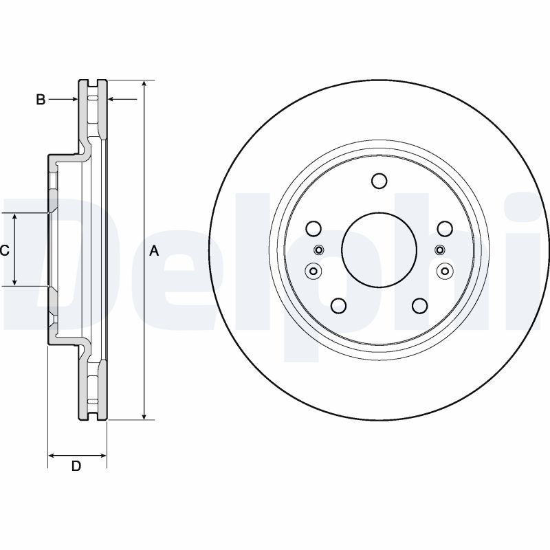DELPHI BG4764C Brake Disc