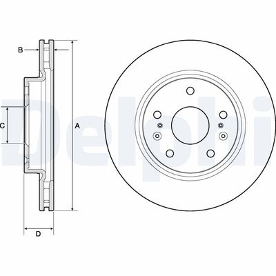 Brake Disc DELPHI BG4764C