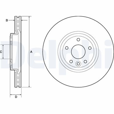 Brake Disc DELPHI BG4765C