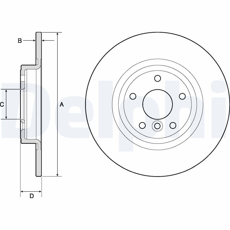 DELPHI BG4766C Brake Disc