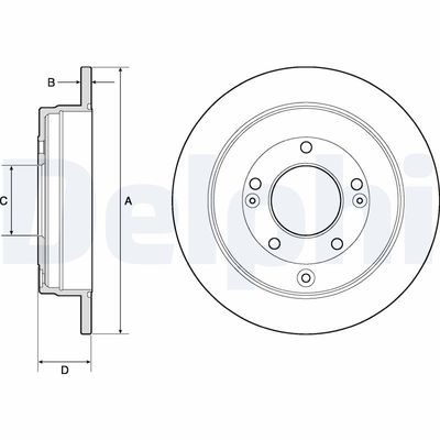 Brake Disc DELPHI BG4767C