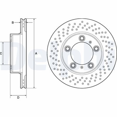 Brake Disc DELPHI BG4769C