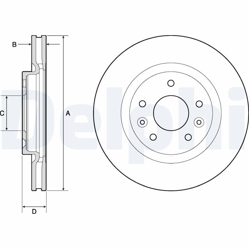 DELPHI BG4770C Brake Disc