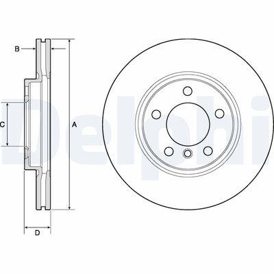Brake Disc DELPHI BG4771C