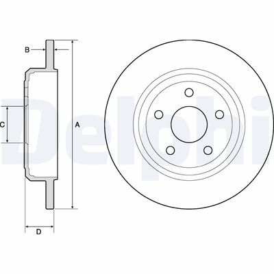 Brake Disc DELPHI BG4772C