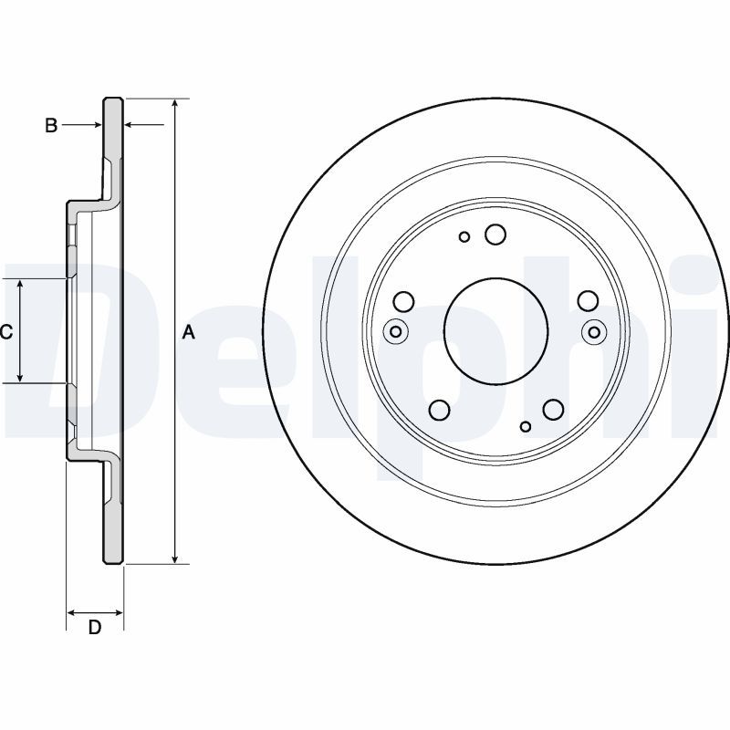 DELPHI BG4773C Brake Disc