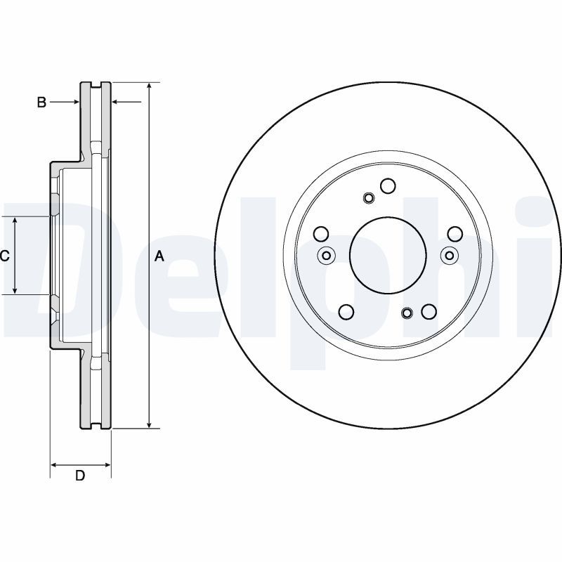 DELPHI BG4774C Brake Disc