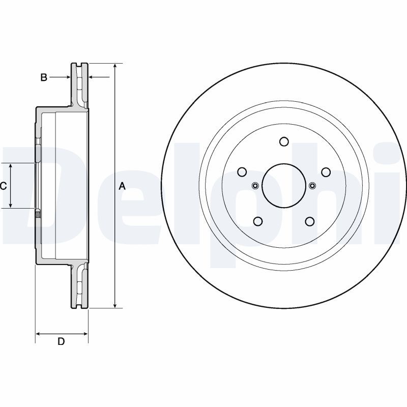 DELPHI BG4775C Brake Disc