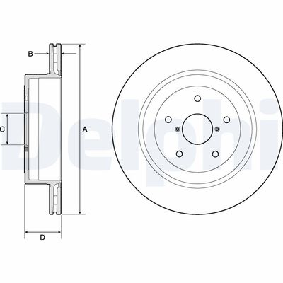 Brake Disc DELPHI BG4775C
