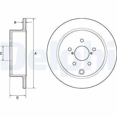Brake Disc DELPHI BG4776C