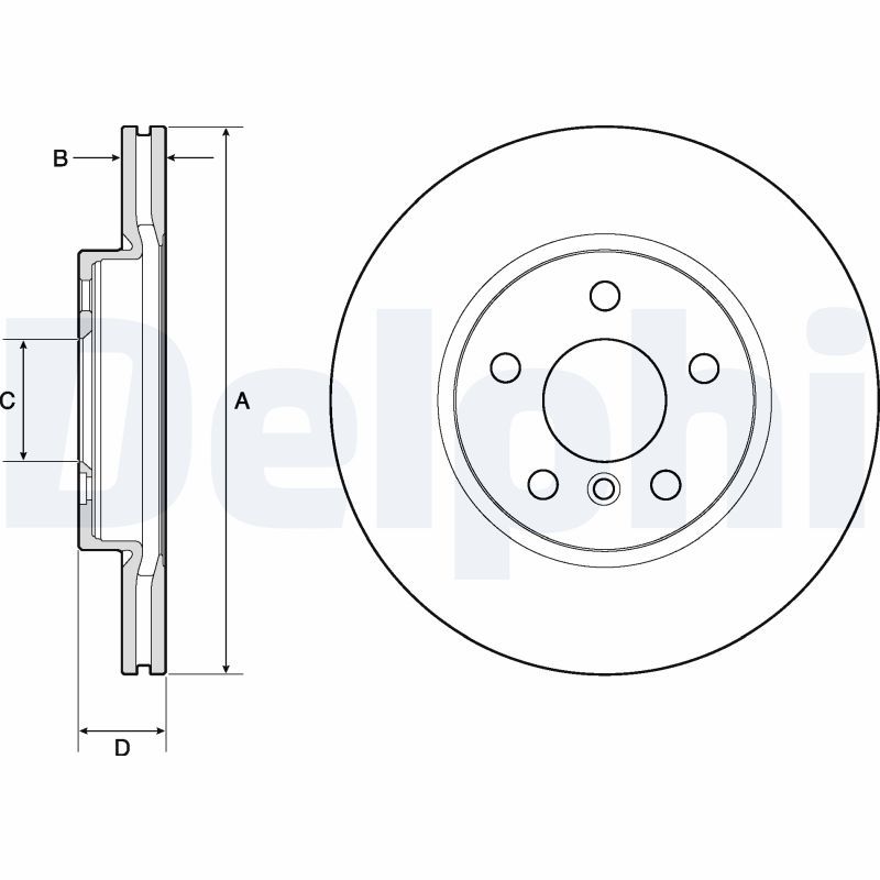 DELPHI BG4777C Brake Disc