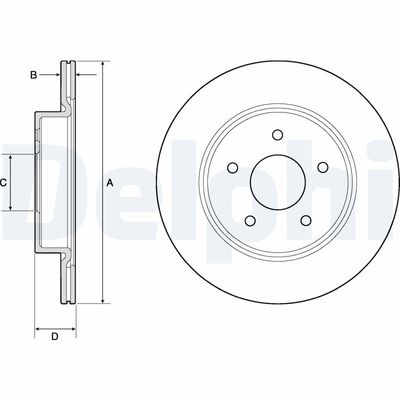 Brake Disc DELPHI BG4779C