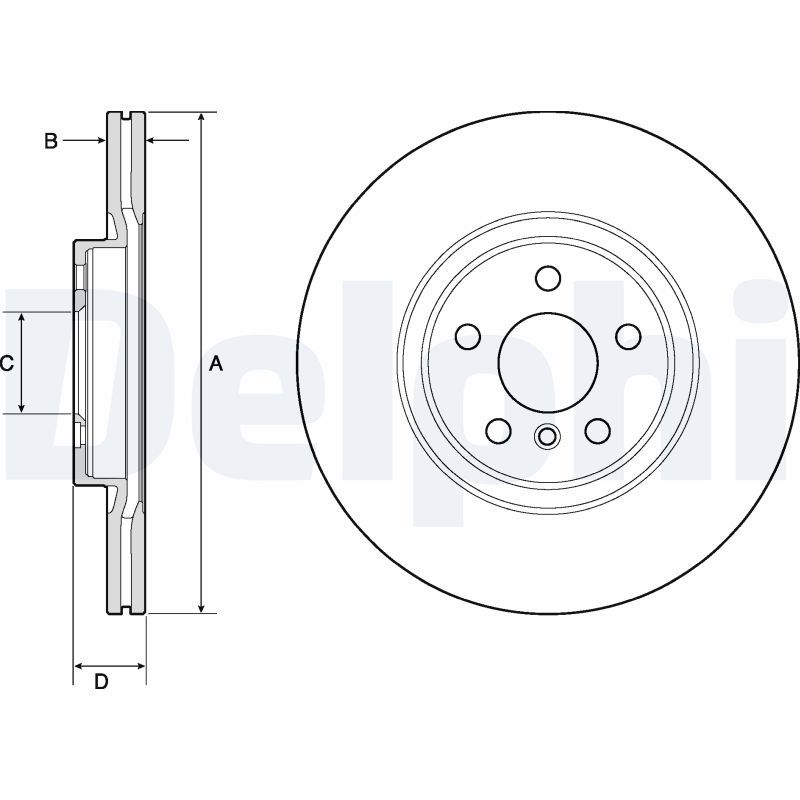DELPHI BG4780C Brake Disc