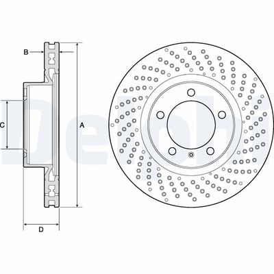 Brake Disc DELPHI BG4781C