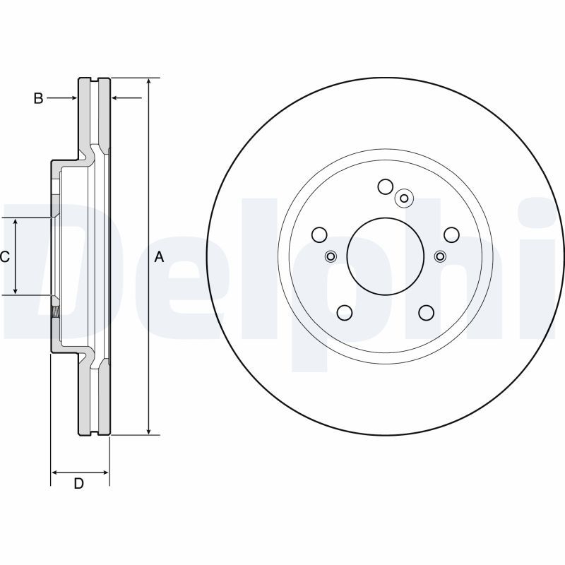 DELPHI BG4785C Brake Disc