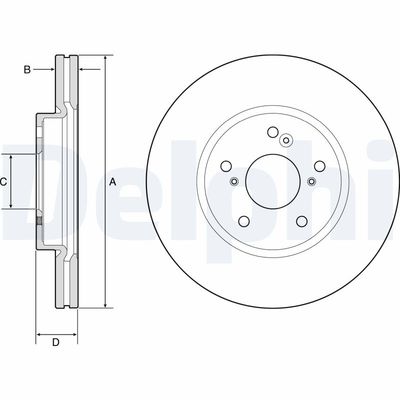 Brake Disc DELPHI BG4785C
